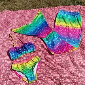 Mermaid 3pc bathing suit